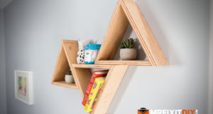DIY Triangle Shelves Under $20