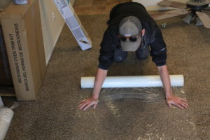 masking plastic carpet protection