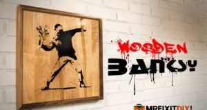 Wooden Banksy Wall Art