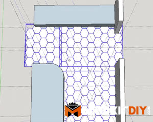 tile floor layout google sketchup