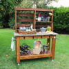 potting bench bar cart