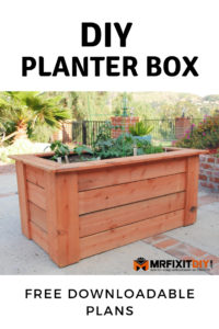 DIY Planter box downloadable plans