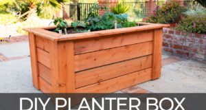 DIY Raised Planter Box (w/ Hidden Wheels)